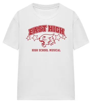 Immagine prodotto di High School Musical - Maglietta "East High" da donna TV34659 (XL) (Bianca)