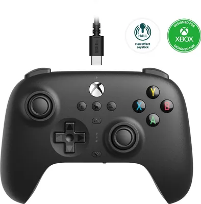 Produktbild von 8BitDo Ultimate Wired Controller für Xbox, Hall ED Anti-Stick-Drift, Bluetooth / USB-C, schwarz