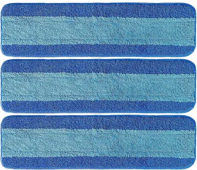 Produktbild von Microfiber Mop Pads 3 Stück, Hochabsorbierend, Für Holzböden Fliesen Stein