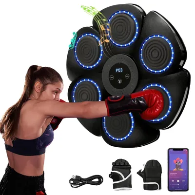 Obrázok produktu pre Inteligentný boxovací tréner, Bluetooth pripojenie, pohlcujúci zvuk, čierna farba