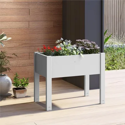Obrázok produktu pre Vyvýšený záhradný box - Samozavlažovací záhradný box - Box na bylinky - Box na kvety - Box na zeleninu - 53 litrov