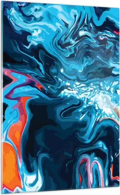 Produktbild von Bilder auf glas - Einteilig - Abstraktion modern - 70x100cm - Glasbilder - Wandbilder - Bilder - zum Aufhängen bereit - Wanddekoration aus Glas - Glas Bilder - Wandbild auf Glas - GPA70x100-4085