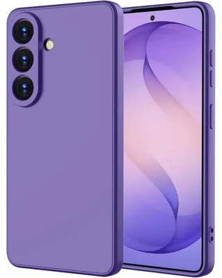 Produktbild von Hülle für Samsung Galaxy S26, Slim Liquid Silikon Gel Gummi Stoßfest Schutzhülle Violett
