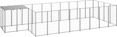 Produktbild von Hundezwinger Silbern 10,89 m² Stahl
