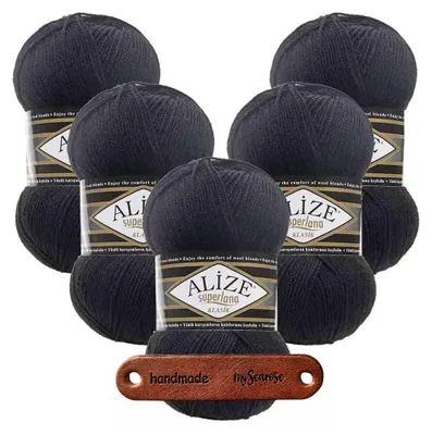 Produktbild von 5 x ALIZE Superlana Klasik 60 mit Label