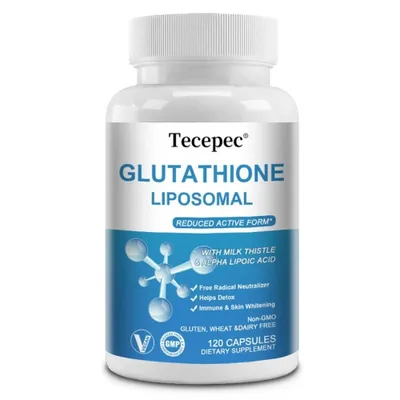 Produktbild von Glutathione Liposomal 1000mg (120 Kapseln) Nahrungsergänzungsmittel, Haut, Entgiftung, Antioxidant, Hautaufhellung, Immunsystem