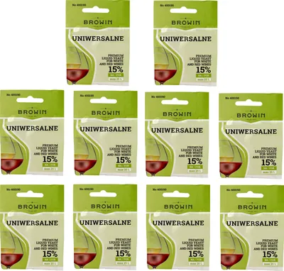 Produktbild von 10x UNIVERSAL Weinhefe Gärhefe flüssig Hefe Reinzuchthefe Gärung Obstwein Hefe