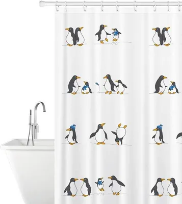 Image de Rideau de douche imperméable - Résistant à la moisissure - 1 pièce - Polyester - 180 x 180 cm