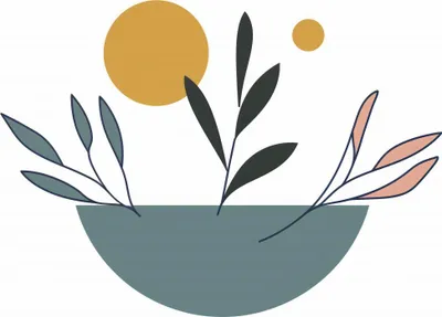 Produktbild von Plakat 20x15cm Pflanzenmuster