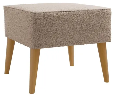 Produktbild von MIRJAN24 Fußbank Estjano Boucle, Polsterbank, Polsterhocker, Stilvoll Wohnzimmer Hocker (Farbe: Lambi 06)