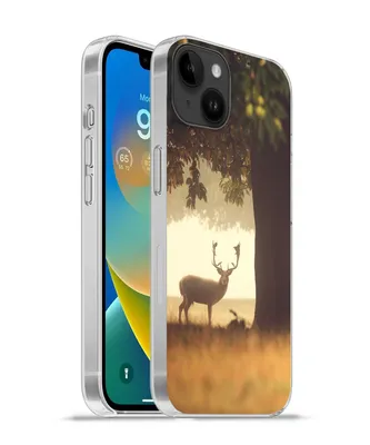 Produktbild von MuchoWow® Handyhülle Schutzhülle Hülle für Apple iPhone 14 Plus - Soft case Hirsche - Bäume - Wald Silikon Softcase Handy Hülle - Abbildung
