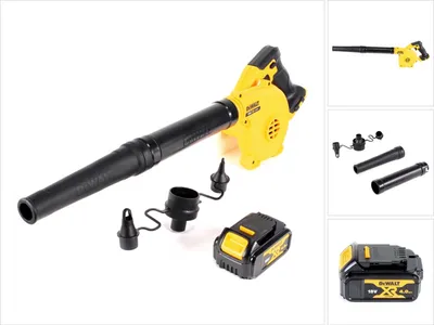 Produktbild von DeWalt DCV 100 N 18 V Akku Gebläse / Laubbläser + 1 x DCB 182 4,0 Ah Akku - ohne Koffer, ohne Lader
