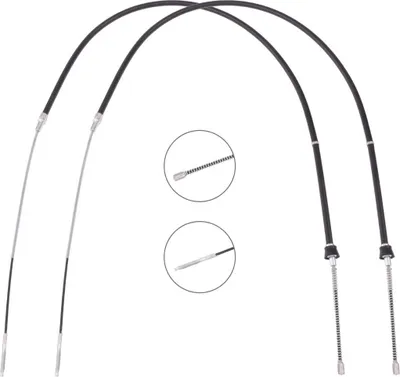 Produktbild von RIDEX Handbremsseil Seilzug Feststellbremse für VW Polo Schrägheck (6N1) Hinten 124C1174