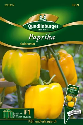 Artikelbild 1 von 'Blockpaprika Goldenstar' aus der Kategorie Gemüsesamen