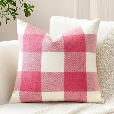 Obrázok produktu pre Obliečka na vankúš Unyqoos 40 x 40 cm v elegantnom kockovanom dizajne do obývačky a spálne