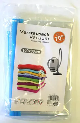 Produktbild von 6er Set Vakuumbeutel Verstausack Kleidersack Aufbewahrungsbeutel Vakuumtaschen Kleideraufbewahrung Reisebeutel 100x80, 80x60 & 60x40 cm