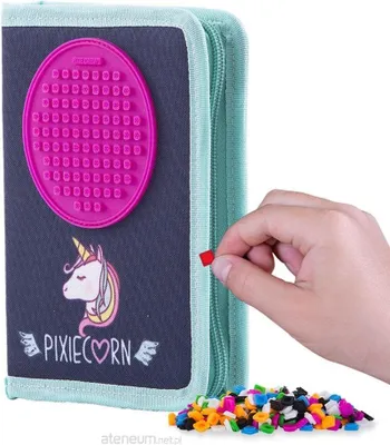 Produktbild von Schul-Federmäppchen mit Reißverschluss und Einhorn-Motiv