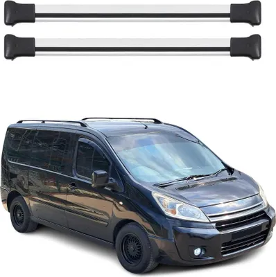 Produktbild von Dachträger Grundtäger für Citroen Jumpy 2007-2016 75kg Aluminium Silber 4 tlg