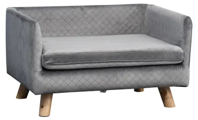 Obrázok produktu pre Tlapky Tlapky Cuddly pes pohovka pes vankúš vankúš 30 kg nakladací poťah odnímateľný umývateľný mačka vankúš obývacia izba spálňa domov sivá masívne drevo