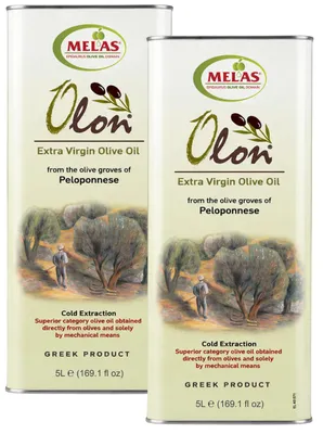Produktbild von OLON Extra Virgin Olivenöl 2 x 5 Liter - aus Griechenland, kaltgepresst, ausgezeichnetes, ausgewogenes Aroma,
