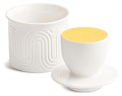 Produktbild von Elegante Keramische Butterdose mit Deckel