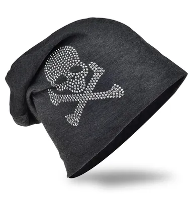 Produktbild von Beanie Muetze Pirat Anthrazit