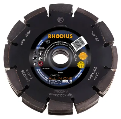 Produktbild von Rhodius Diamant-Trennscheiben LD403S ALL IN ONE 150x22,23 304505