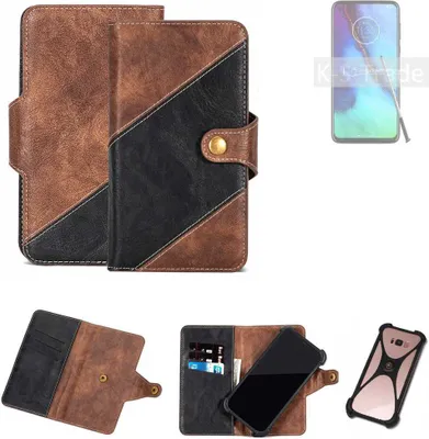 Produktbild von K-S-Trade Handyhülle Schutzhülle Bookstyle Case kompatibel mit Motorola Moto G Pro Klapphülle Cover Hülle Schutztasche 1x