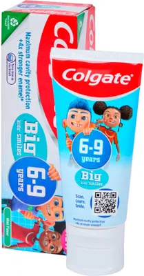Produktbild von Colgate Big Kid's Smiles Zahnpasta für Kinder von 6-9 Jahren, Minzgeschmack, 50 ml