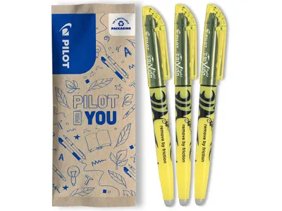 Produktbild von Pilot FriXion Light, Gelb, Gelb, 1 Farben, 3,3 mm, 4 mm, Junge/Mädchen