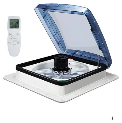 Produktbild von Wohnmobil-Dachventilator, Regensensor, 10-Geschwindigkeitsbetrieb, 10-Gang