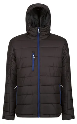 Produktbild von Regatta - "Navigate" Jacke mit Kapuze für Herren FK2761 (XL) (Schwarz/Königsblau)