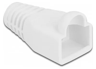 Produktbild von Knickschutztülle für RJ45 Stecker weiß 20 Stück PVC 6 mm