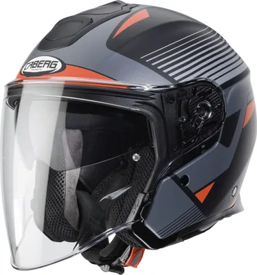 Produktbild von Caberg Jethelm Flyon Rio Matt Schwarz/Anthrazit/Rot-XL