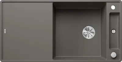 Obrázek produktu pro BLANCO AXIA III XL 6 S-F vestavný dřez SILGRANIT vulkanická šedá od 60 cm se skleněnou krájecí deskou