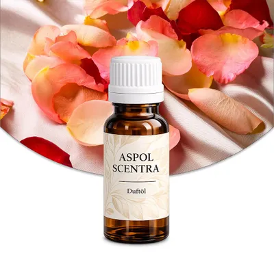 Produktbild von Aspol Scentra Rosenblätter UFIREADY Duftöl für Kerzen 10 ml, KI-generiertes Bild
