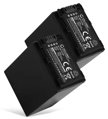 Immagine prodotto di CELLONIC 2x Batteria per Fotocamera Compatibile con Sony FDR-AX33, HDR-CX250, HDR-CX270, NP-FV70 – (3300mAh, 7.4V)