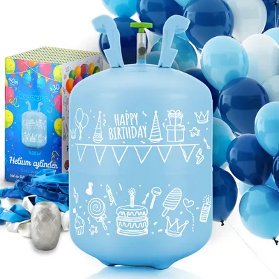 Produktbild von Ricokids Butla z helem 0,20 m3 z balonami i wstążką