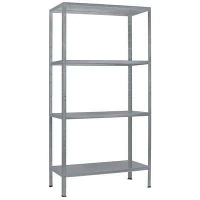 Produktbild von Kovový regál Schulte R7100-04-09 2000x1000x500 mm, 4 police, nosnosť 280 kg, granit