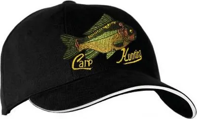 Produktbild von Baseballcap mit Einstickung - Fisch Karpfen - 68234 schwarz