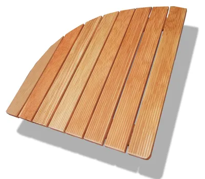 Productafbeelding van CASTELMERLINO: Doucheplank van lariks met geschroefde latten, breedte 63 cm