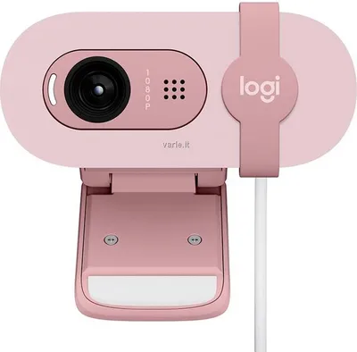 Obrázok produktu pre Logitech BRIO 100 Webcam Rosa 1920 x 1080 USB-A Kabelgebunden