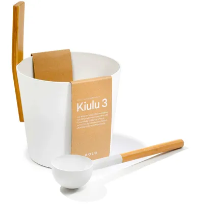 Produktbild von SET> KOLO Sauna Kübel 3 + Kelle, weiss