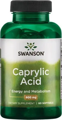 Obrázok produktu pre Caprylsäure 600 mg 60 SGel Swanson Health Products