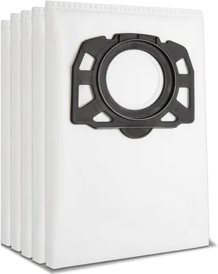 Staubsaugerbeutel, 5 Stk., kompatibel mit Kärcher WD4–WD6, MV4–MV6
