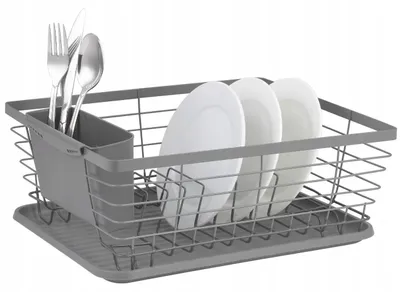 Obrázek produktu pro Kinghoff KH-1715 kovový odkapávač nádobí černý