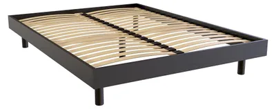 Productafbeelding van Lattenbodem 140x200, model Noé, van massief hout - zwart