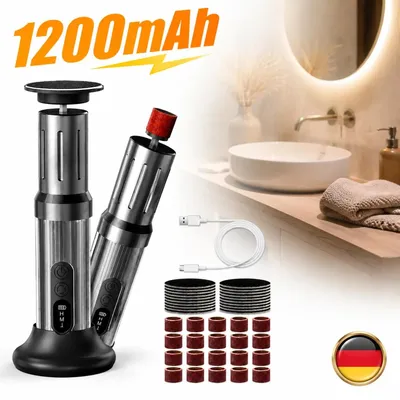 Produktbild von Elektrisch Hornhautentferner Pediküre USB Fußpflege Hornhauthobel Hornhautraspel