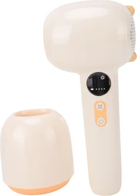 Obrázek produktu pro Bezdrátový vysoušeč vlasů Tichý přenosný mini fén pro kojence Magnetické nabíjení Studený horký vítr 37 °C Stálá teplota