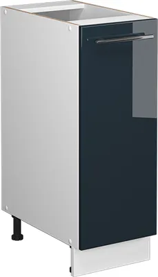 Produktbild von Apothekerschrank Vicco Fame-Line Dunkelblau Hochglanz 30 cm ohne Arbeitsplatte, Model 49575